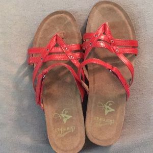 DANSKO red “Janelle” sandal, size 37, EUC